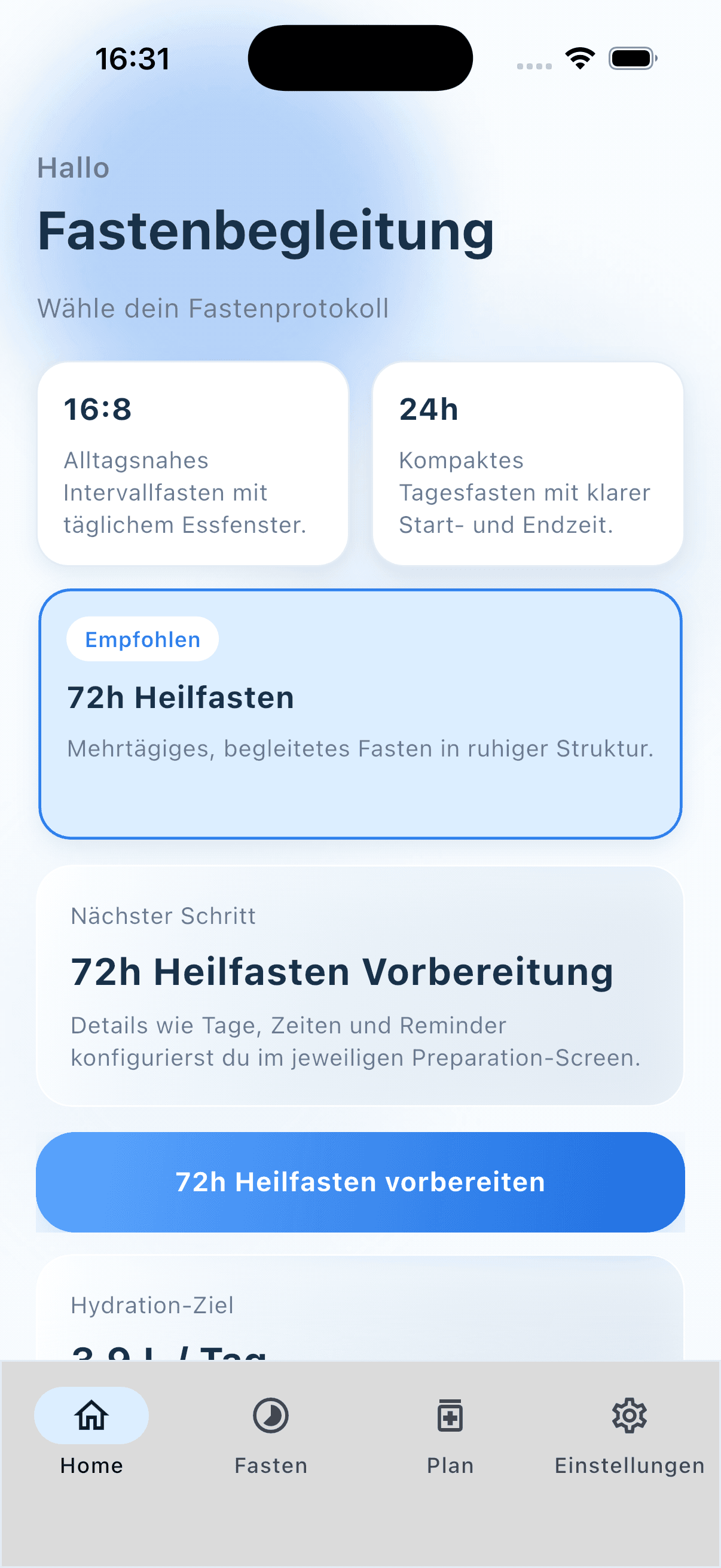 FastiQ app screenshot